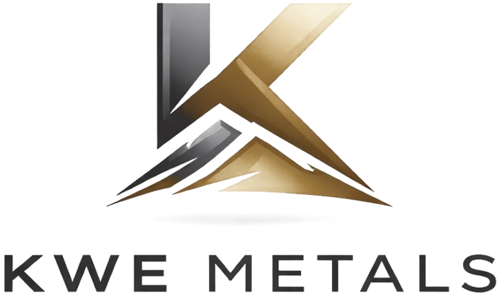 KWE Metals LLC full logo lockup with wordmark